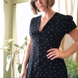 NWOT + Nic & Jo + polka dot midi dress